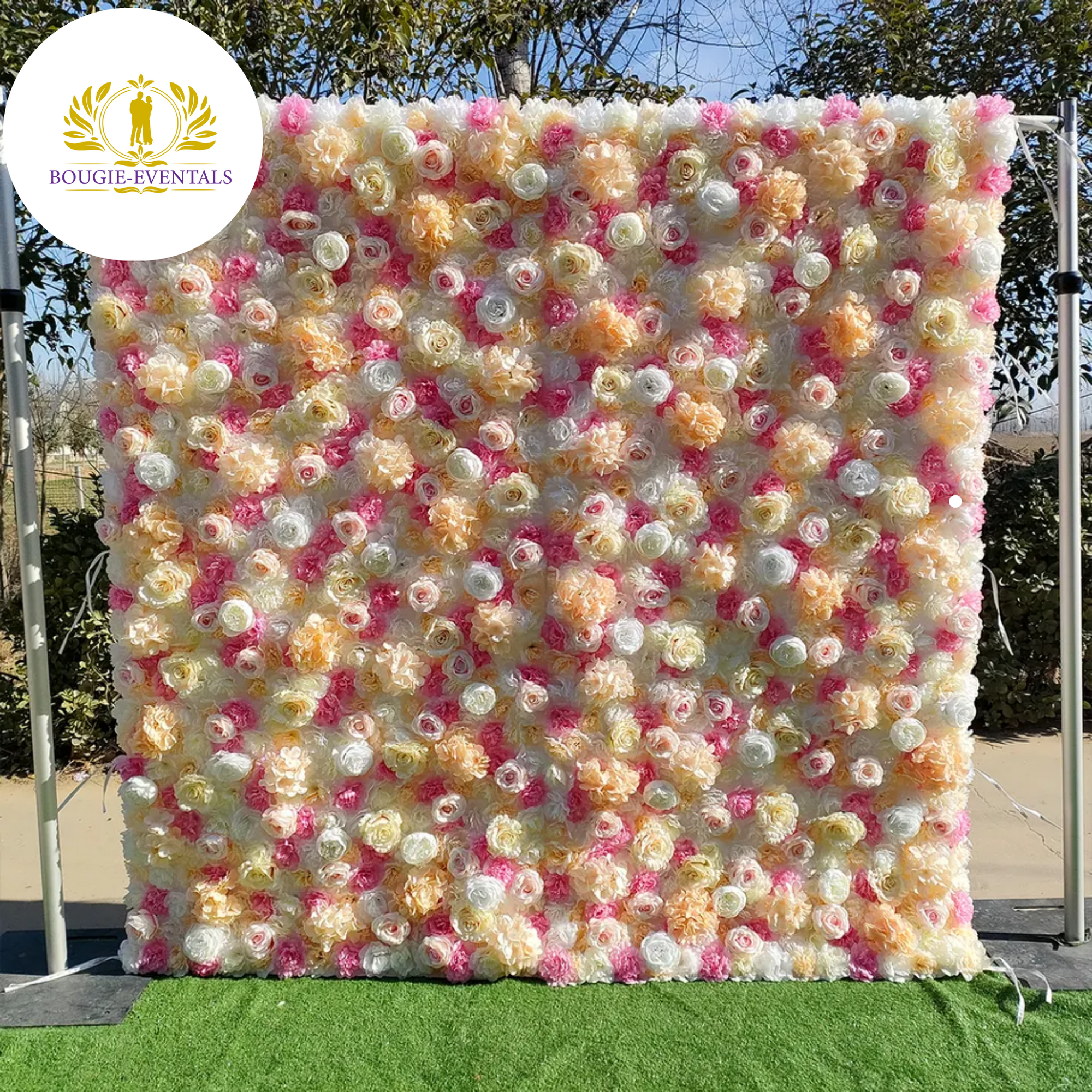 Colorful Flower wall Backdrop