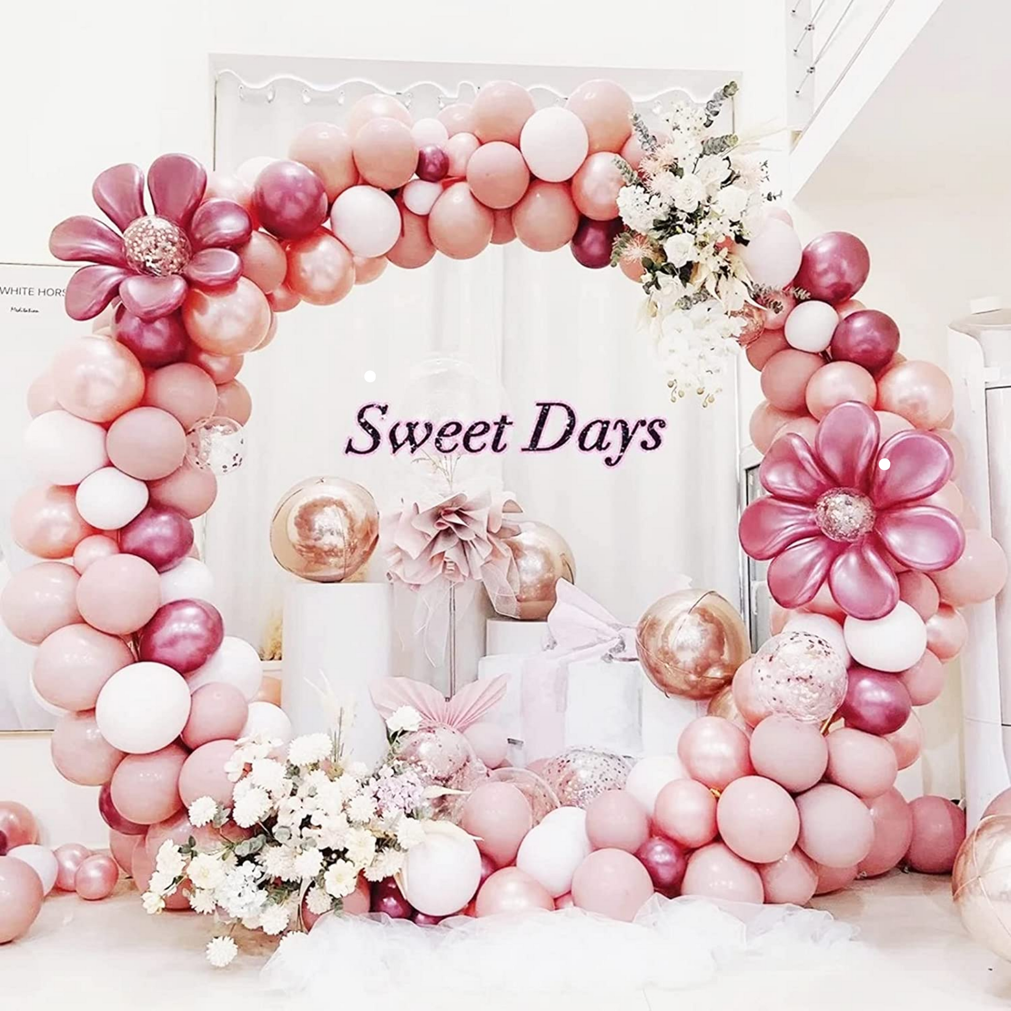 Gold metallic Round backdrop