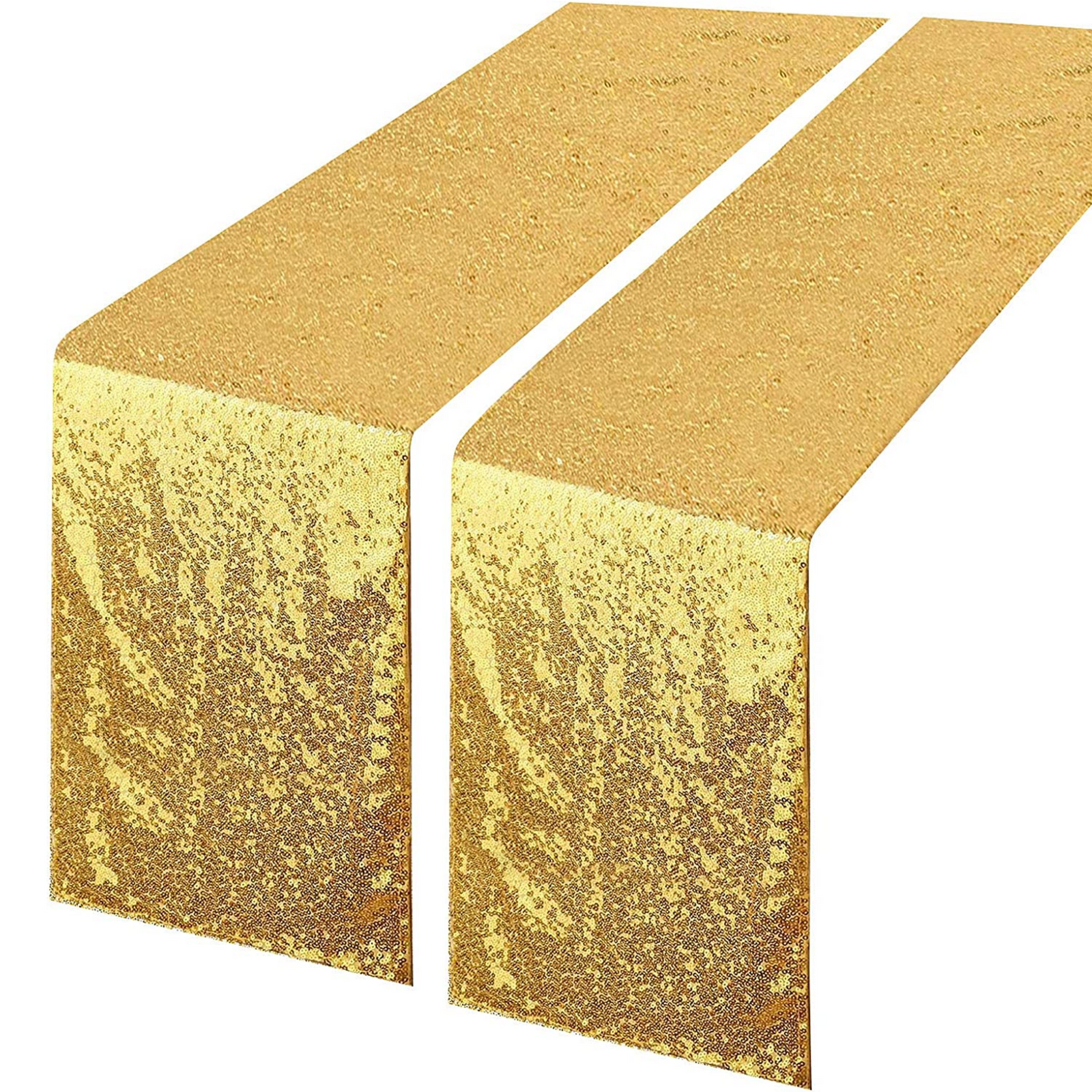 Gold sequin table runner