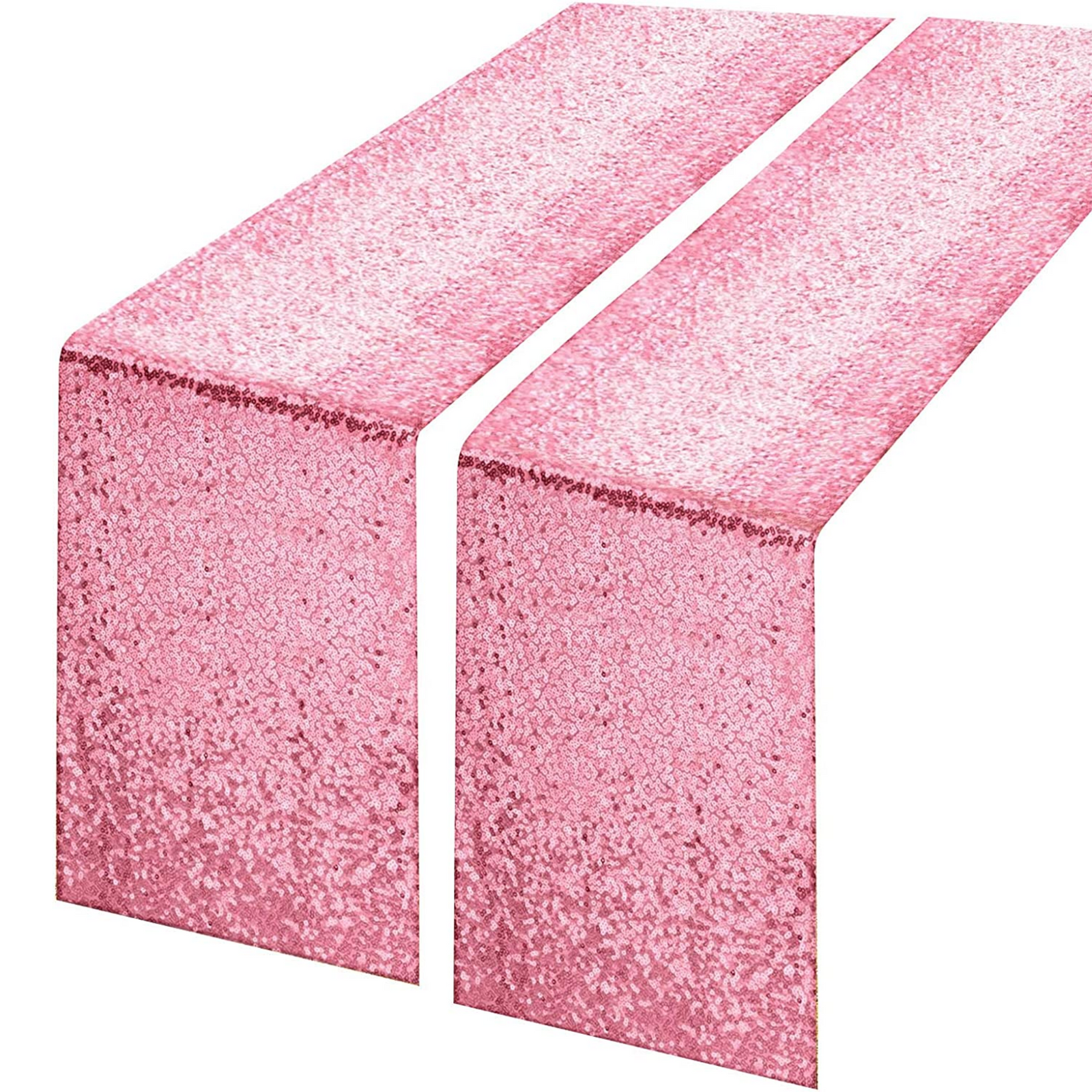 Pink sequin table runner