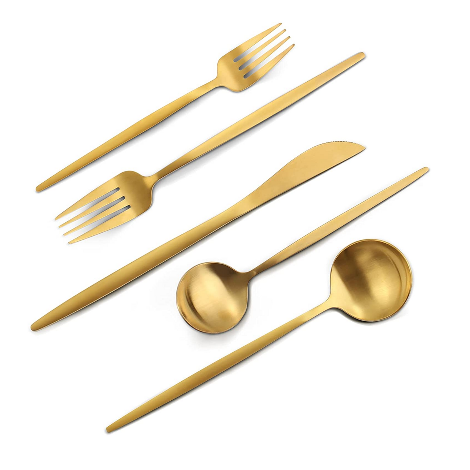 VANVRO Mate Gold Cutlery set