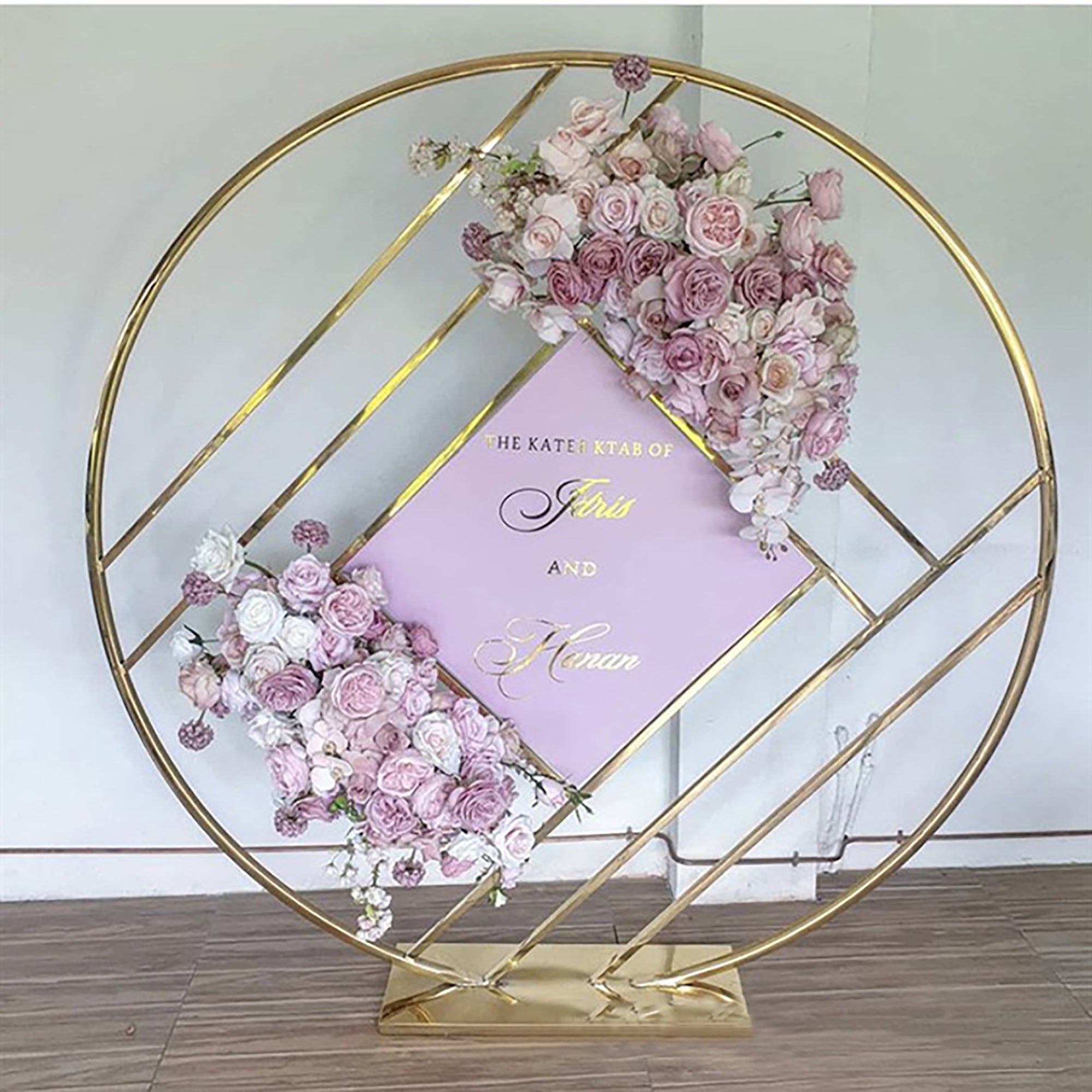 Gold Round Backdrop