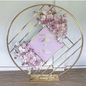 Gold Round Backdrop