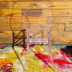Round Back Ghost Chair