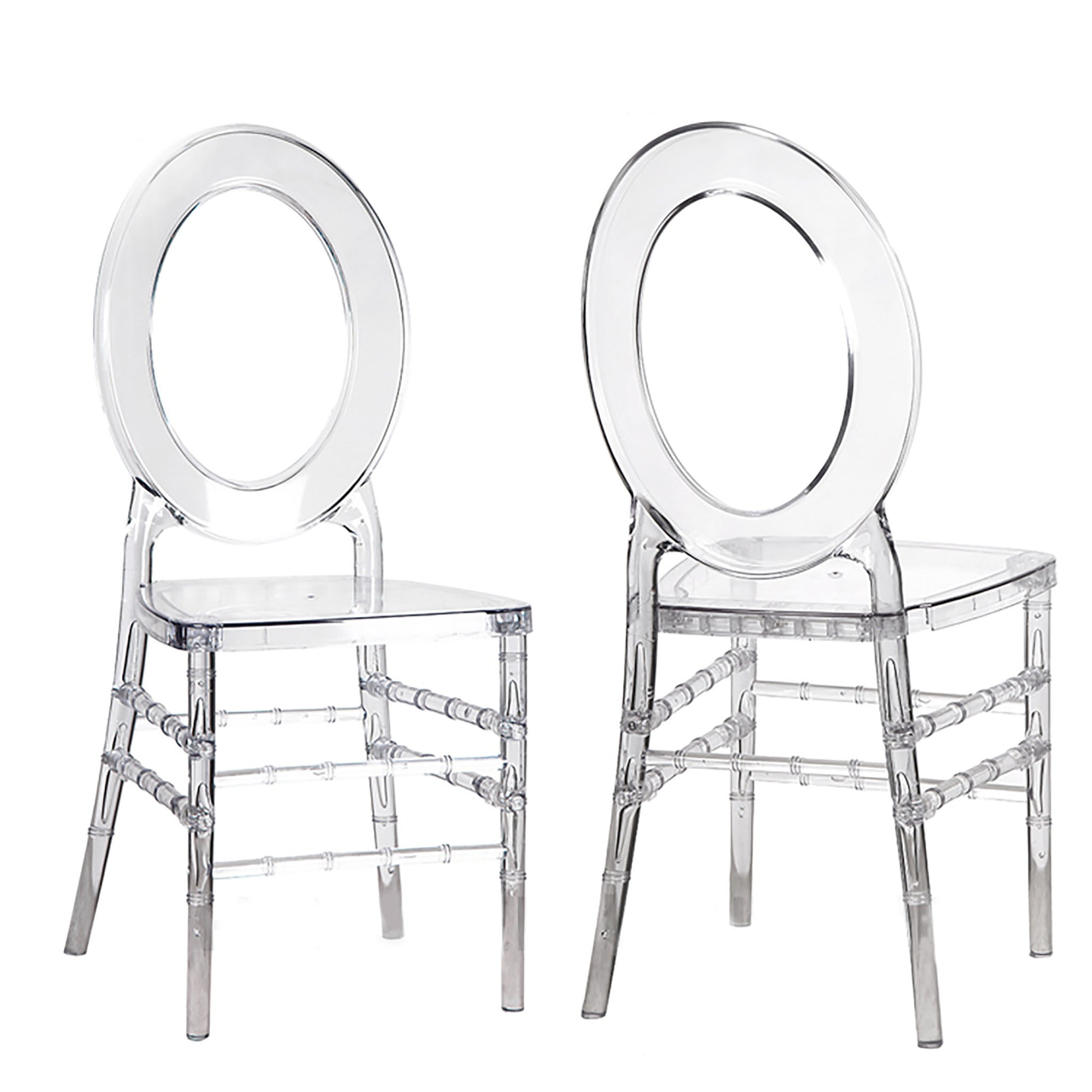 Round O Back Ghost Chair