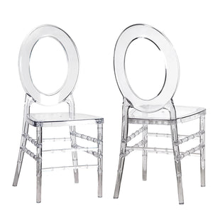 Round O Back Ghost Chair