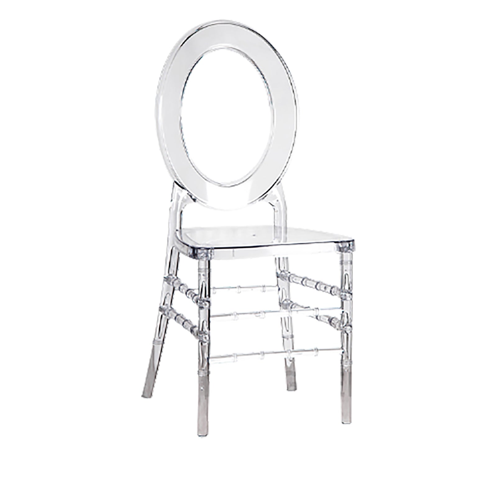 Round O Back Ghost Chair