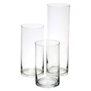 Glass cylinder vase