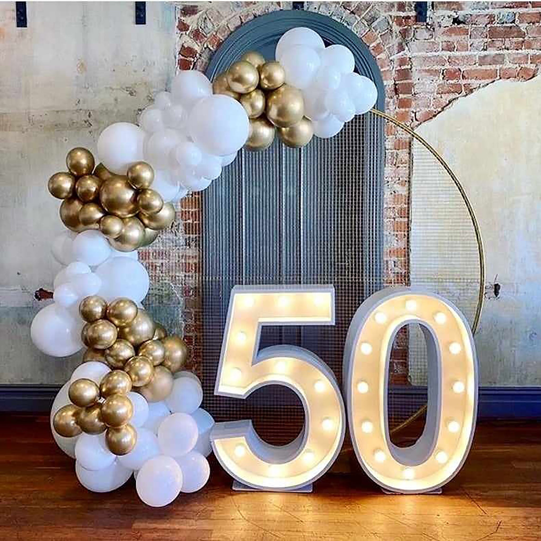 1 Marquee Light Up LED Number, 46 tall - Laguna Party & Rentals