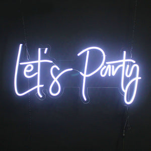 Let's Party neon sign