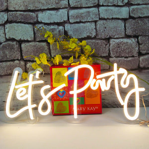 Let's Party neon sign
