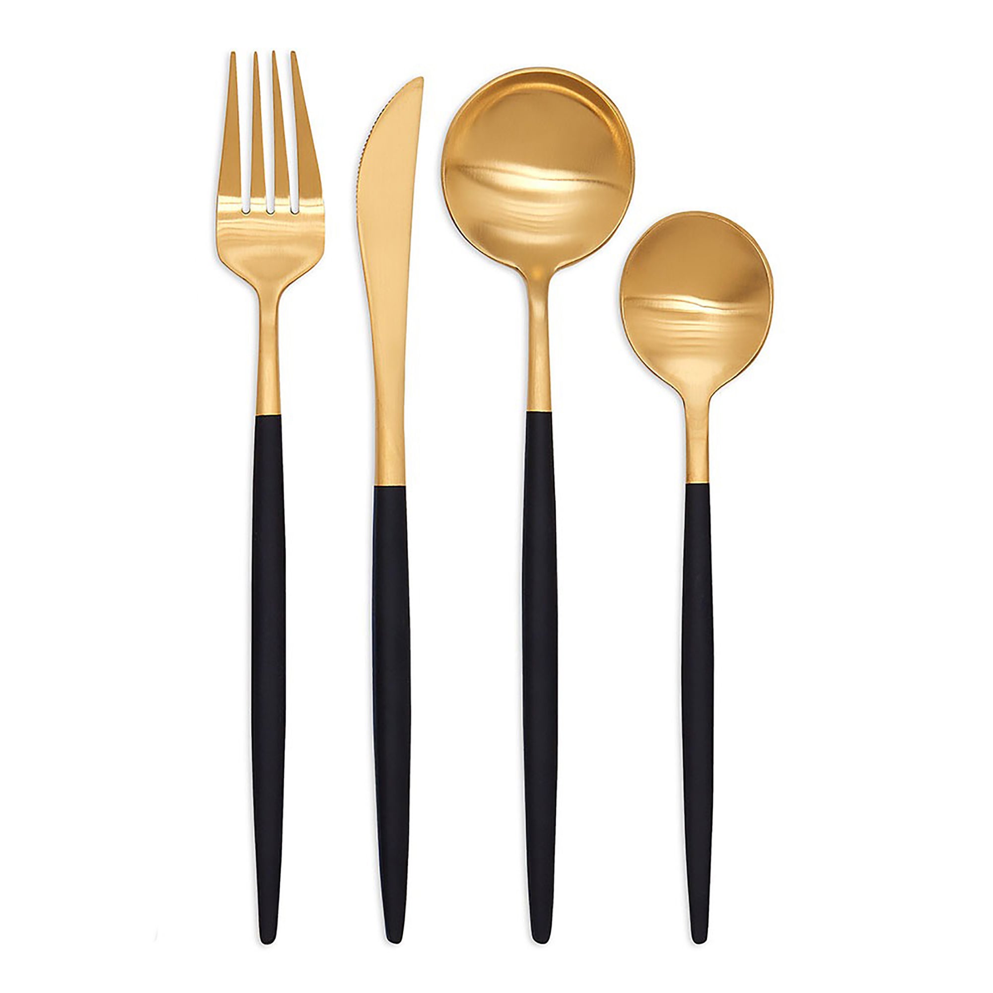 Black & Gold Cutlery set