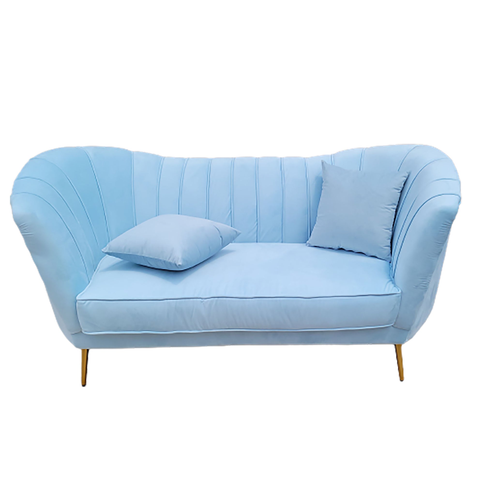 Blue Curve loveseat