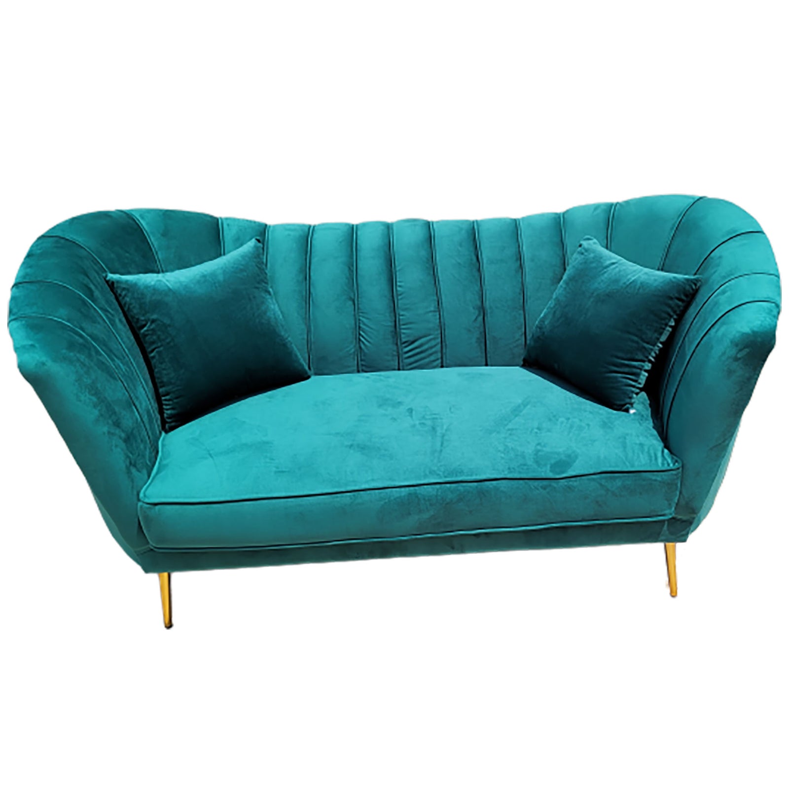 Green Curve loveseat