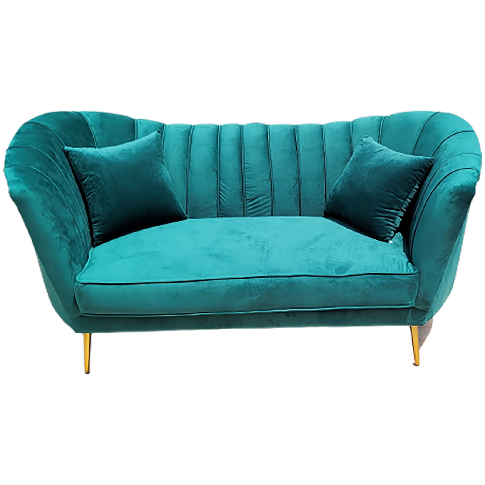 Green Curve loveseat
