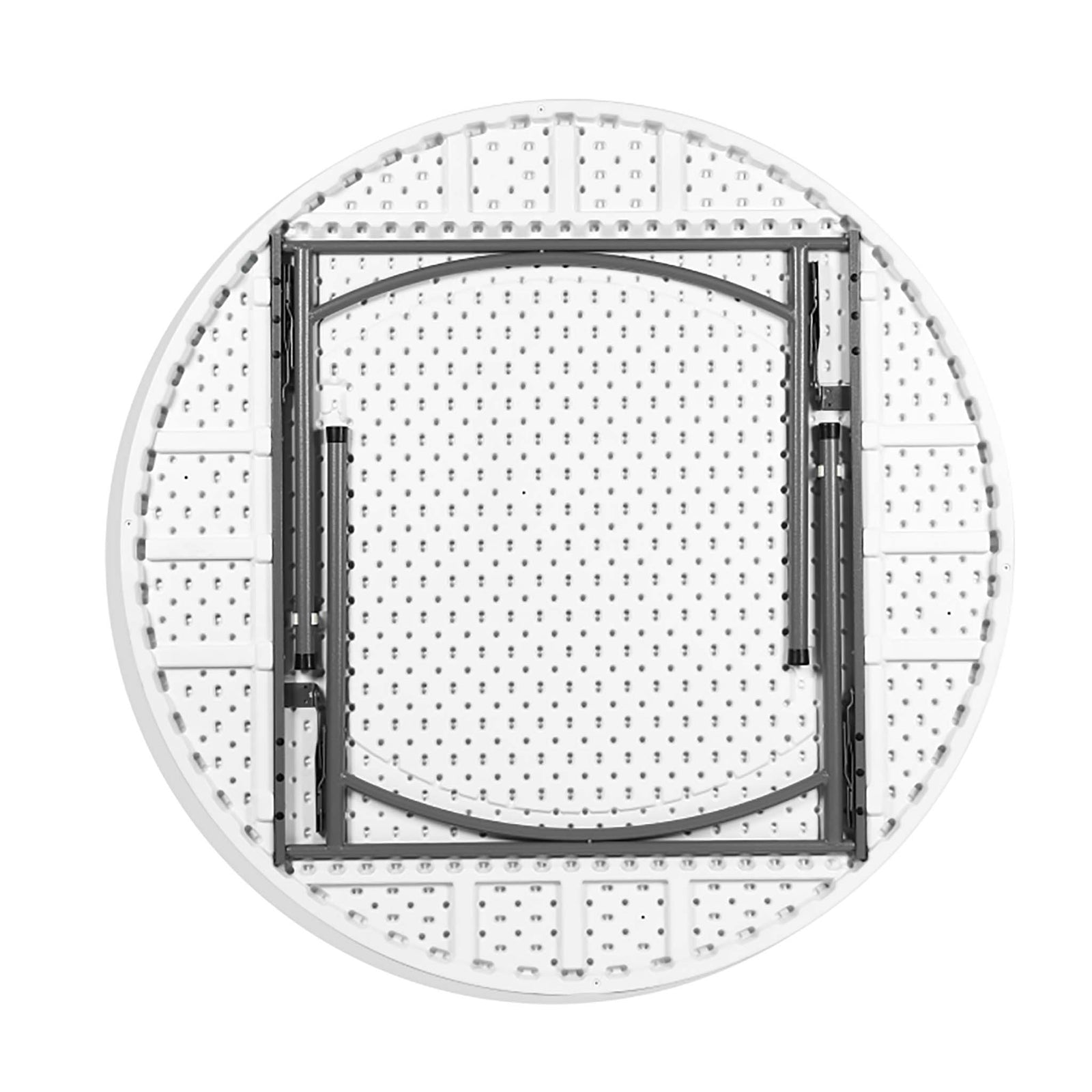 White Round plastic table