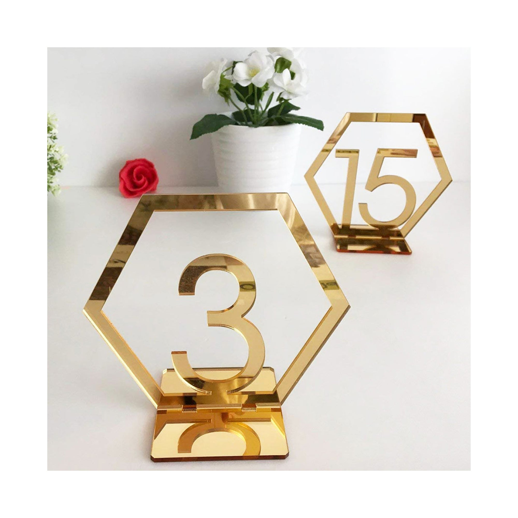 Hexagonal Table Number